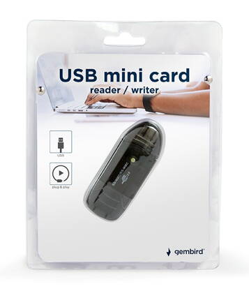GEMBIRD  USB mini kártyaolvasó/író