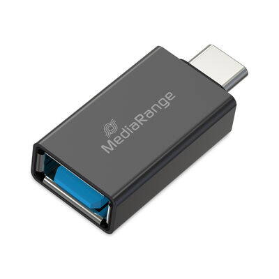 MediaRange adaptér USB-A na USB Type-C®, čierny