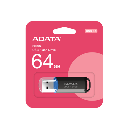 ADATA USB pendrive 64GB C906 Black 2.0
