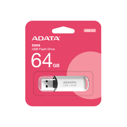 ADATA USB pendrive 64GB C906 White 2.0