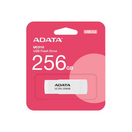 ADATA USB pendrive UC310 256GB USB 3.2 fehér