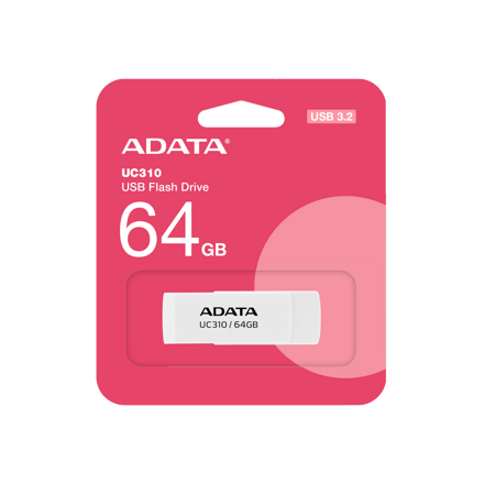 ADATA USB kľúč UC310 64GB USB 3.2 white