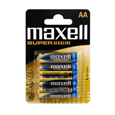 Maxell Alkaline SUPER  AA LR6 4PK Blister