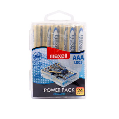 Maxell Alkaline AAA LR03 24PK POWER PACK