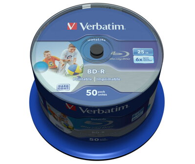 Verbatim BD-R 6X 25GB SL Print Cake 50