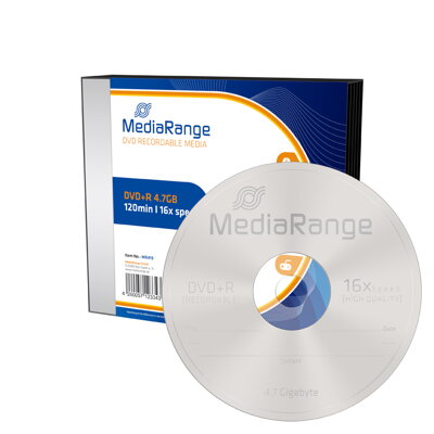 Mediarange DVD+R 16x 4,7GB Slim *5Pack