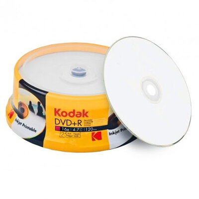 Kodak DVD+R 16x 4,7GB Full printable  Cake 25