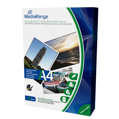 Mediarange Paper A4 INK Dual-Matt 140G,(100)