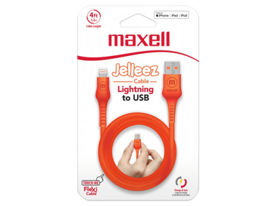 Maxell USB - LIGHTNING JELLEZ CABLE 1,2m  Orange