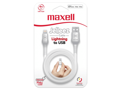 Maxell USB - LIGHTNING JELLEZ CABLE 1,2m  White