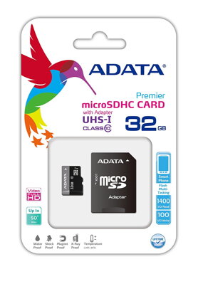 Adata Micro SDHC 32GB Premier Class 10+ adapter