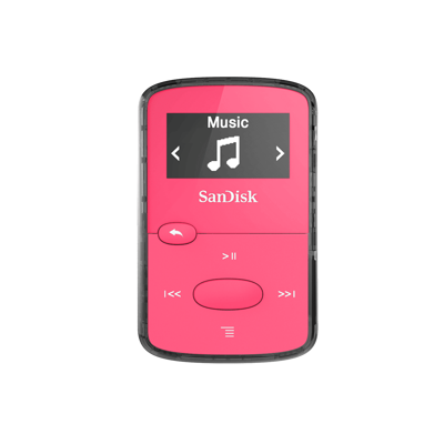Sandisk CLip Jam MP3 prehrávač 8GB, microSDHC, Radio FM, ružový