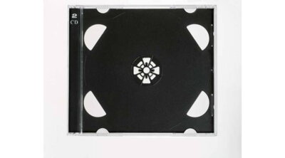 CD-Box 10,4 mm Double Black Tray