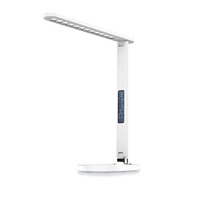 PLATINET DESK LAMP CLOCK CALENDAR DISPLAY 13W WHITE