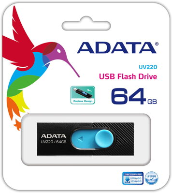 Adata USB 64GB UV220 Black/Blue 2.0