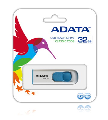 Adata USB 32GB C008 White/Blue 2.0