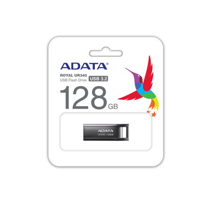 Adata  Flash Drive  UR340  128GB USB 3.2 black