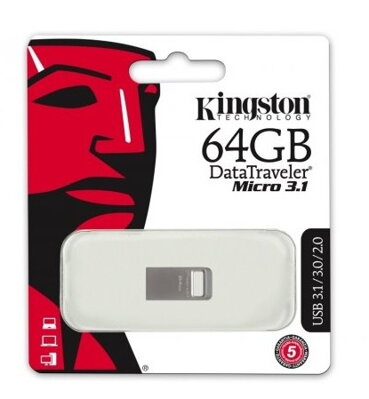 Kingston DataTraveler Micro 64GB USB 3.1 silver