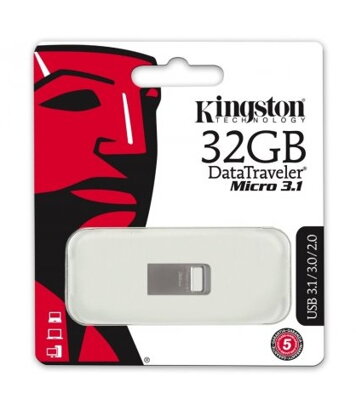 Kingston DataTraveler Micro 32GB USB 3.1 silver