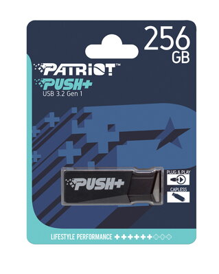 PATRIOT Pendrive USB FLASH 256GB PUSH+ USB 3.2 