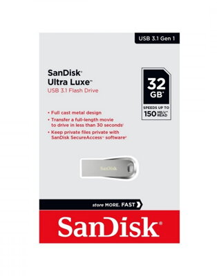 SANDISK ULTRA LUXE USB flash disk 3.1 32GB  (150MB/s)