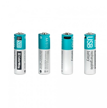 ColorWay nabíjateľné batérie AA Type-C 2200 mAh 1.5V (2ks)