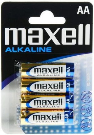 Maxell Alkaline AA LR6 4PK Blister
