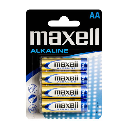 Maxell Alkalické batérie AA LR6 4PK Blister