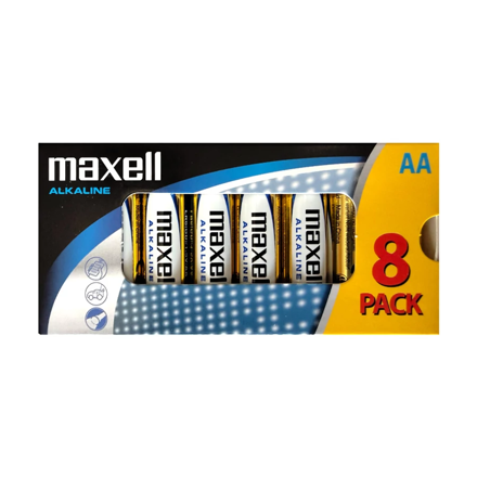 Maxell Alkalické batérie LR6 AA 8ks