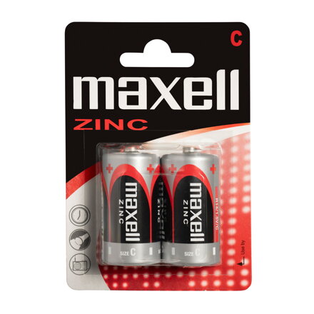 Maxell Zinkové batérie R14 2/Blister 
