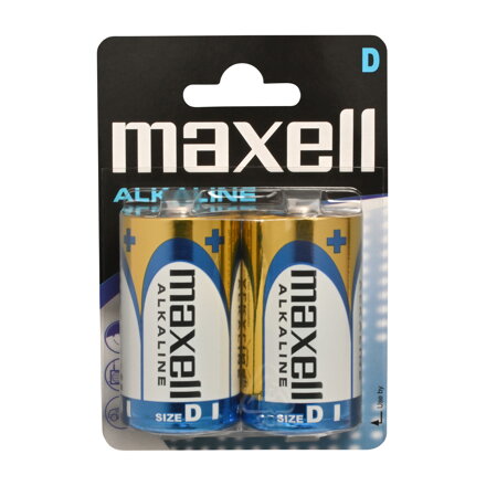 Maxell Alkalické batérie  LR-20 2/Blister