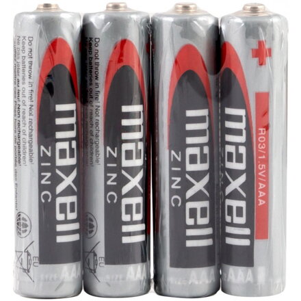 MAXELL Zinc R03 AAA Shrink 4PK