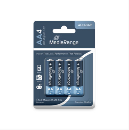 Mediarange Premium Alkalické batérie AA LR6  Premium 4 PK