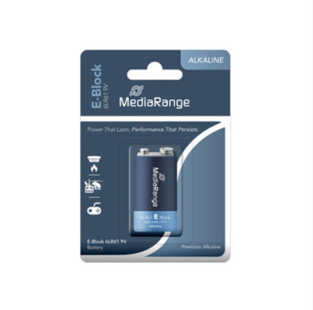 MediaRange premium alkalická batéria, 9V|6LR61