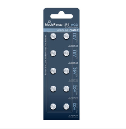 MediaRange Alkalické batérie AG3 LR41, 10PK