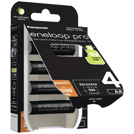 Panasonic Eneloop Pro AA nabíjateľné batérie NiMH 1,2V 2500mAh