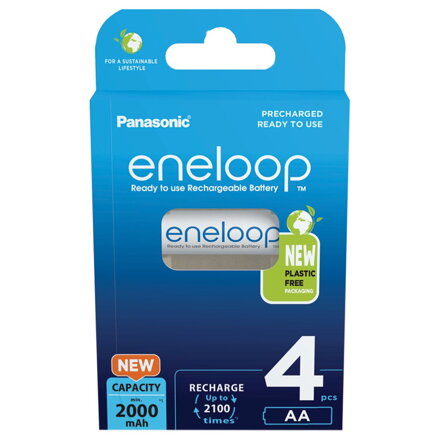 Panasonic Eneloop AA nabíjateľné batérie NiMH 1,2V 2000mAh