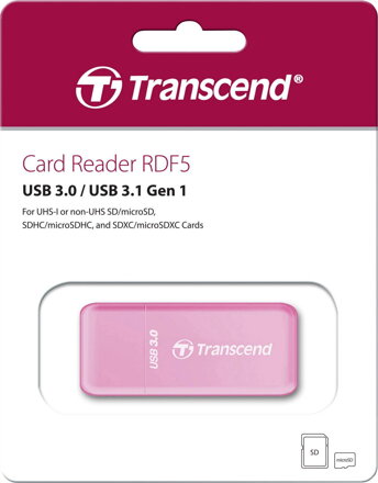 Transcend RDF5R kártyaolvasó USB 3.2 Gen 1 (USB 3.0) fekete
