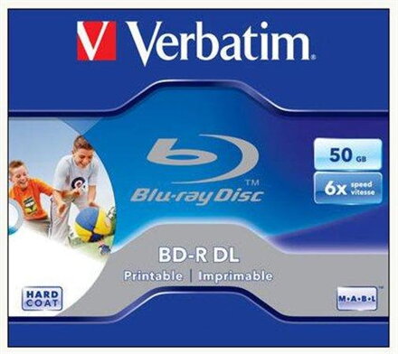 Verbatim BD-R 50GB Print Jewel Case 