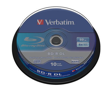 Verbatim BD-R DL 6X 50GB Cake 10