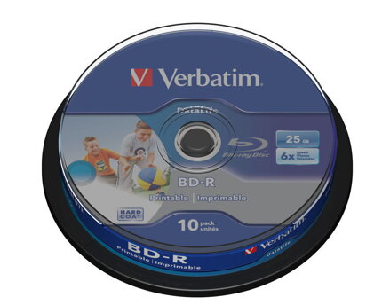 Verbatim BD-R 6X 25GB Print Cake 10