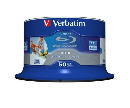 Verbatim BD-R 6X 25GB SL Print Cake 50