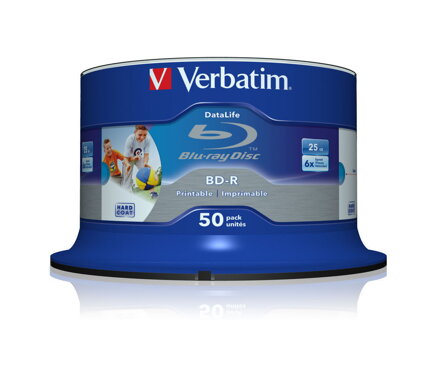 Verbatim BD-R 6X 25GB SL Print Cake 50