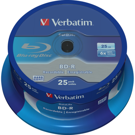 Verbatim BD-R 6X 25 GB Cake 25