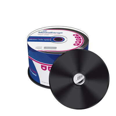 Mediarange CD-R 52x Black Vinyl Cake 50 Mediarange CD-R 52x Black Vinyl Cake 50
