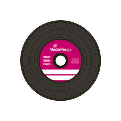 Mediarange CD-R 52x Black Vinyl Cake 50 Mediarange CD-R 52x Black Vinyl Cake 50
