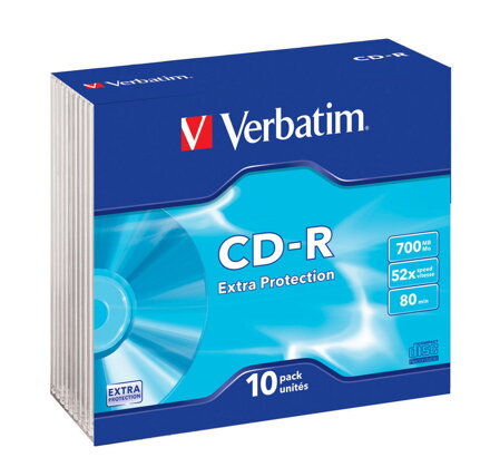 Verbatim CD-R 52X 700MB Slim Case 