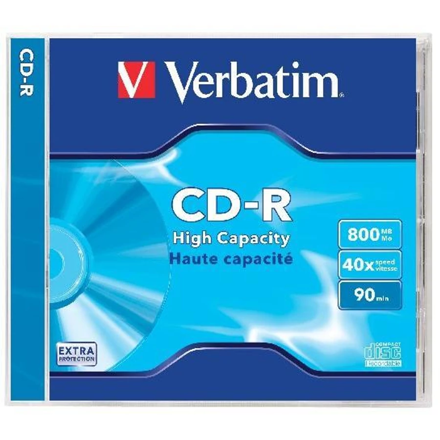 Verbatim CD-R 52X 800MB 90 min Jewel Case 