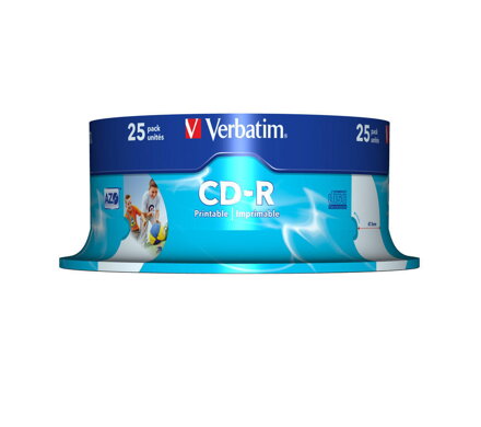 Verbatim CD-R 52x 700MB AZO Print ID Cake 25