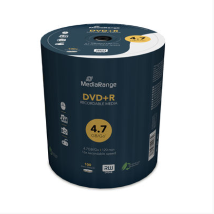 Mediarange DVD+R 16x 4,7GB shrink 100